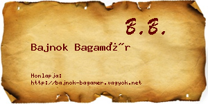 Bajnok Bagamér névjegykártya